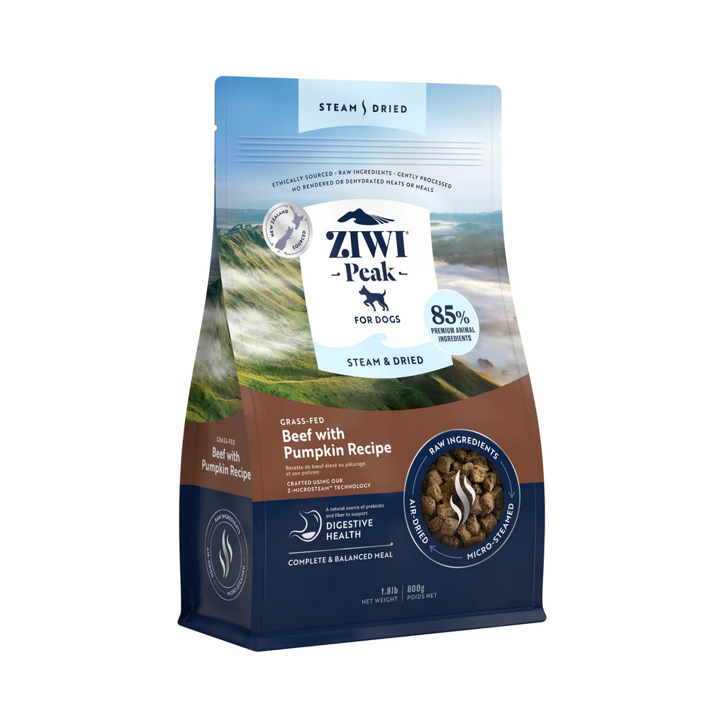 ZIWI Steam And Dried Grass Fed Beef With Pumpkin Recipe Dry Dog Food