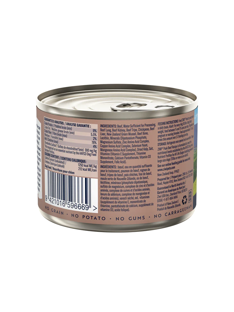 ZIWI Wet Dog Food Beef Recipe 2