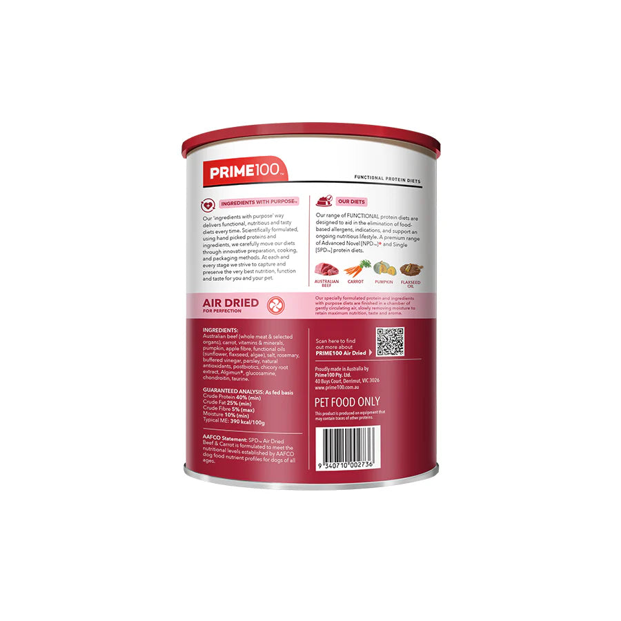 SPD Air Dried – Beef & Carrot