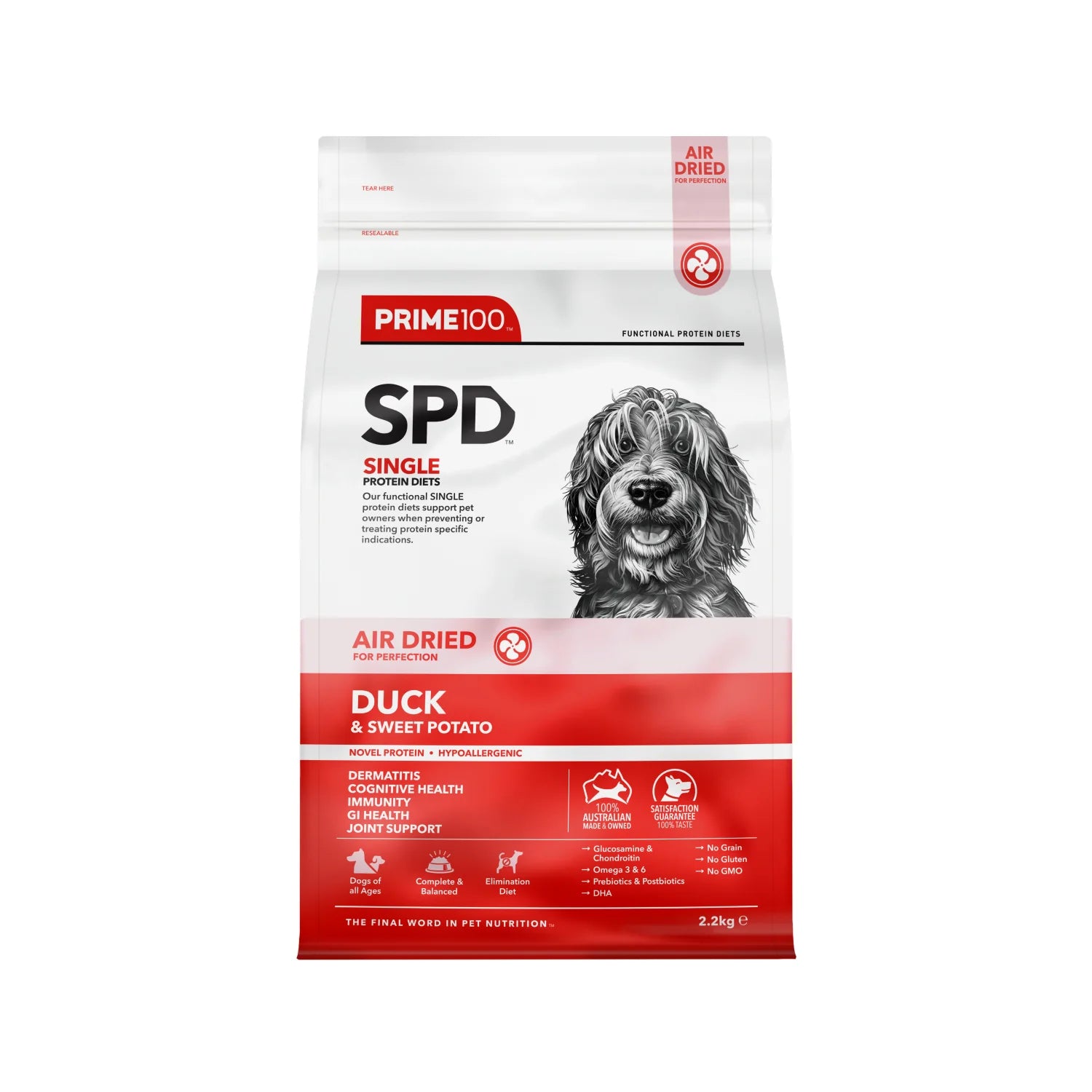 Prime100 SPD Air Dried – Duck & Sweet Potato