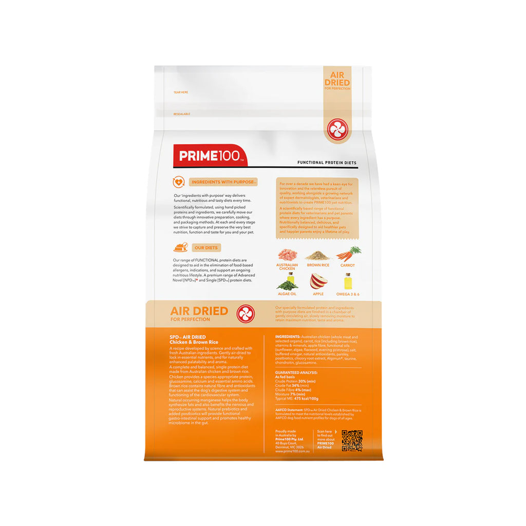 Prime100 SPD Air Dried – Chicken & Brown Rice 6