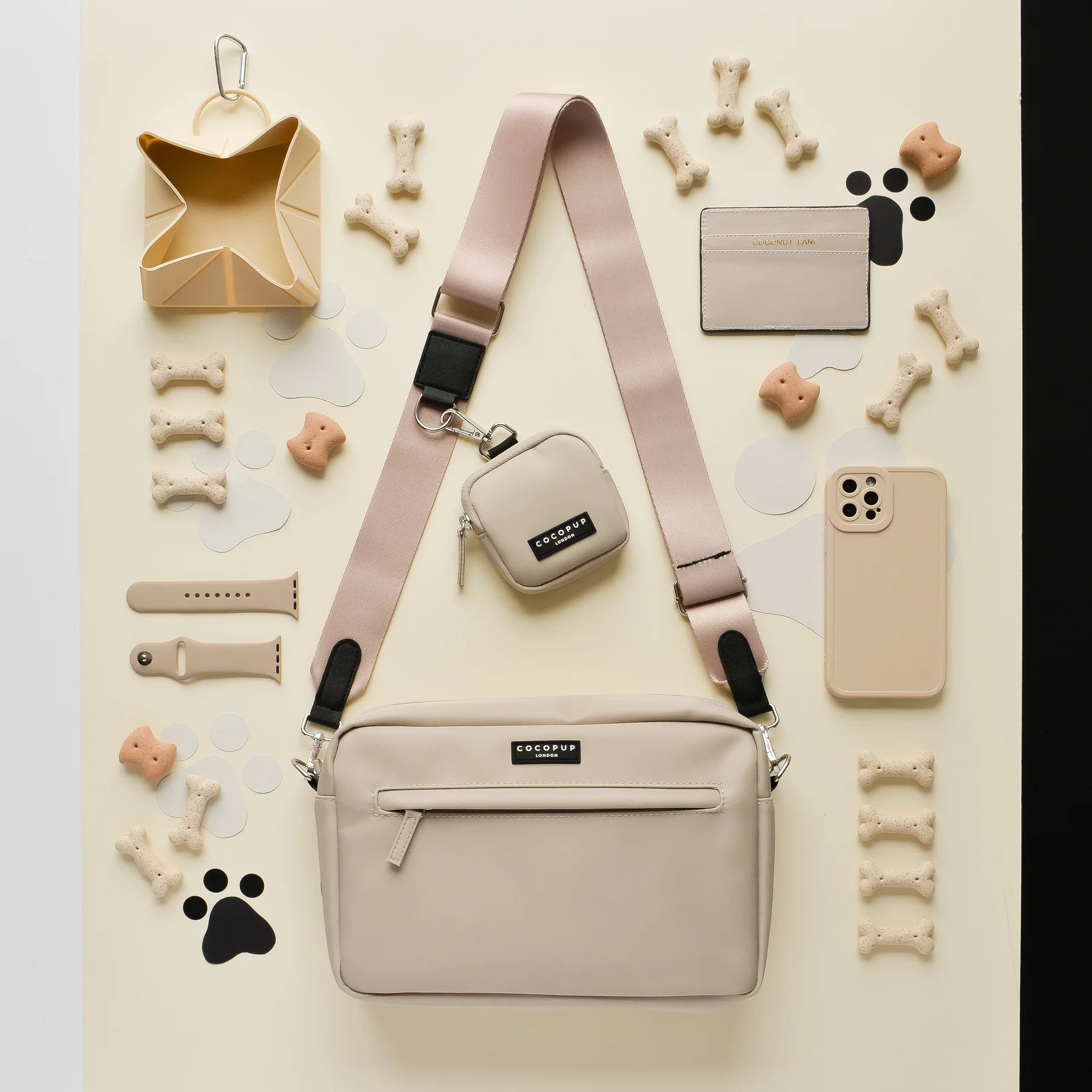 Dog Walking Bag – Caramel Latte