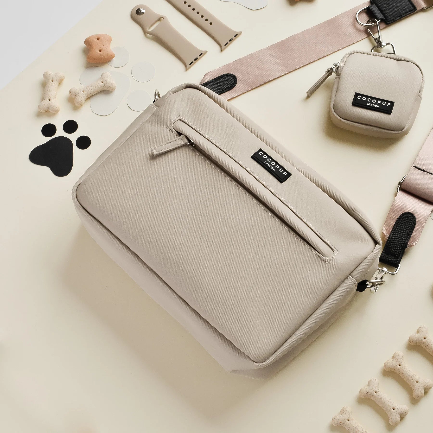 Dog Walking Bag – Caramel Latte