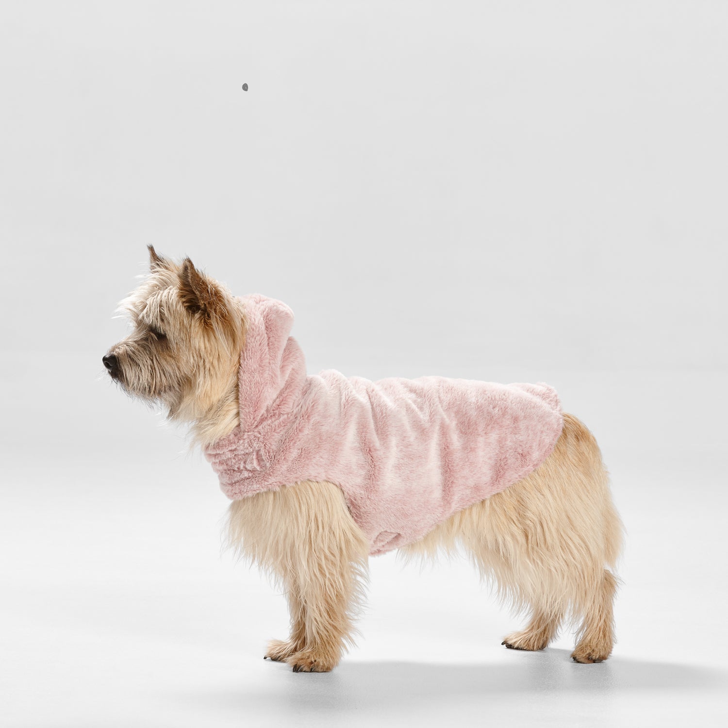 Faux Fur Hooded Coat – Pink