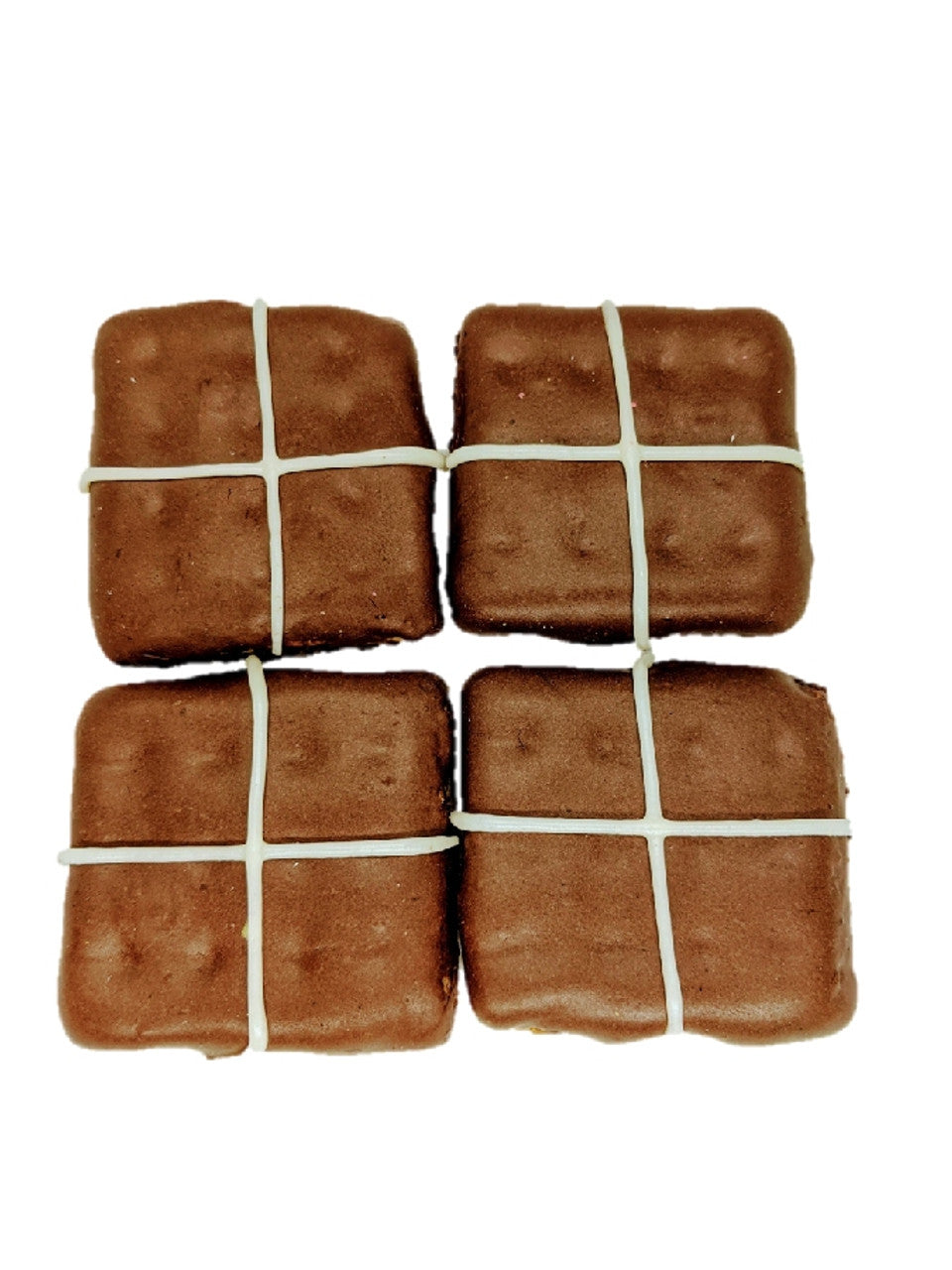 Huds and Toke – Hot Cross Bun Dog Cookies