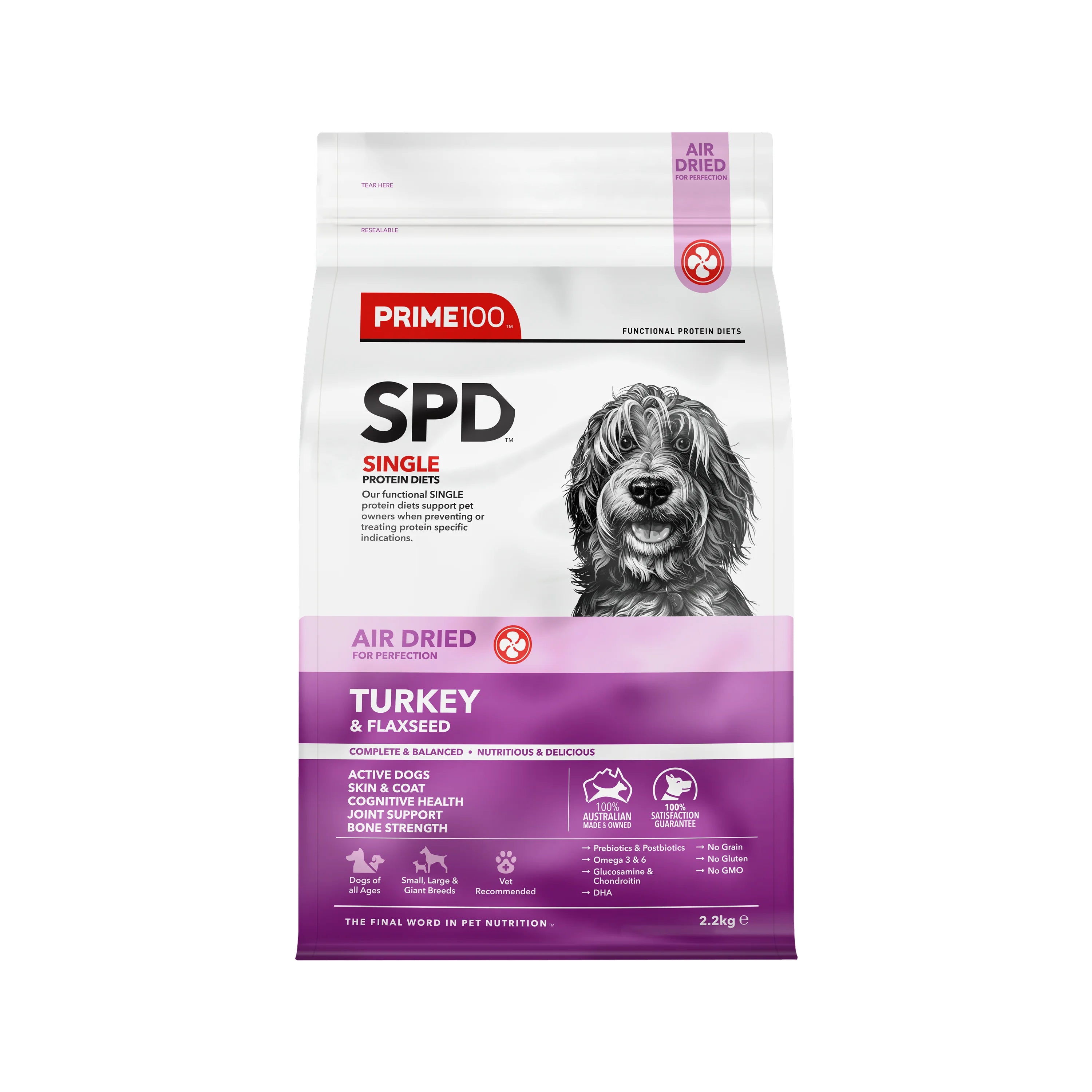 Prime100 SPD Air Dried – Turkey & Flaxseed 2