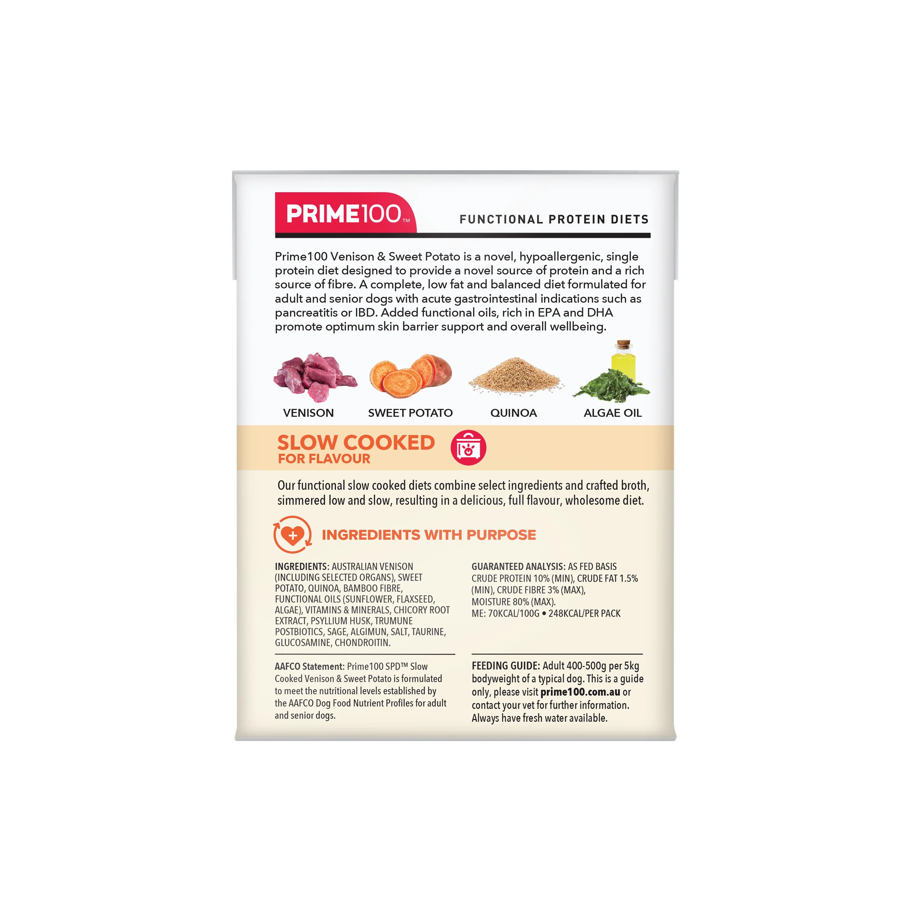 SPD Slow Cooked Venison & Sweet Potato