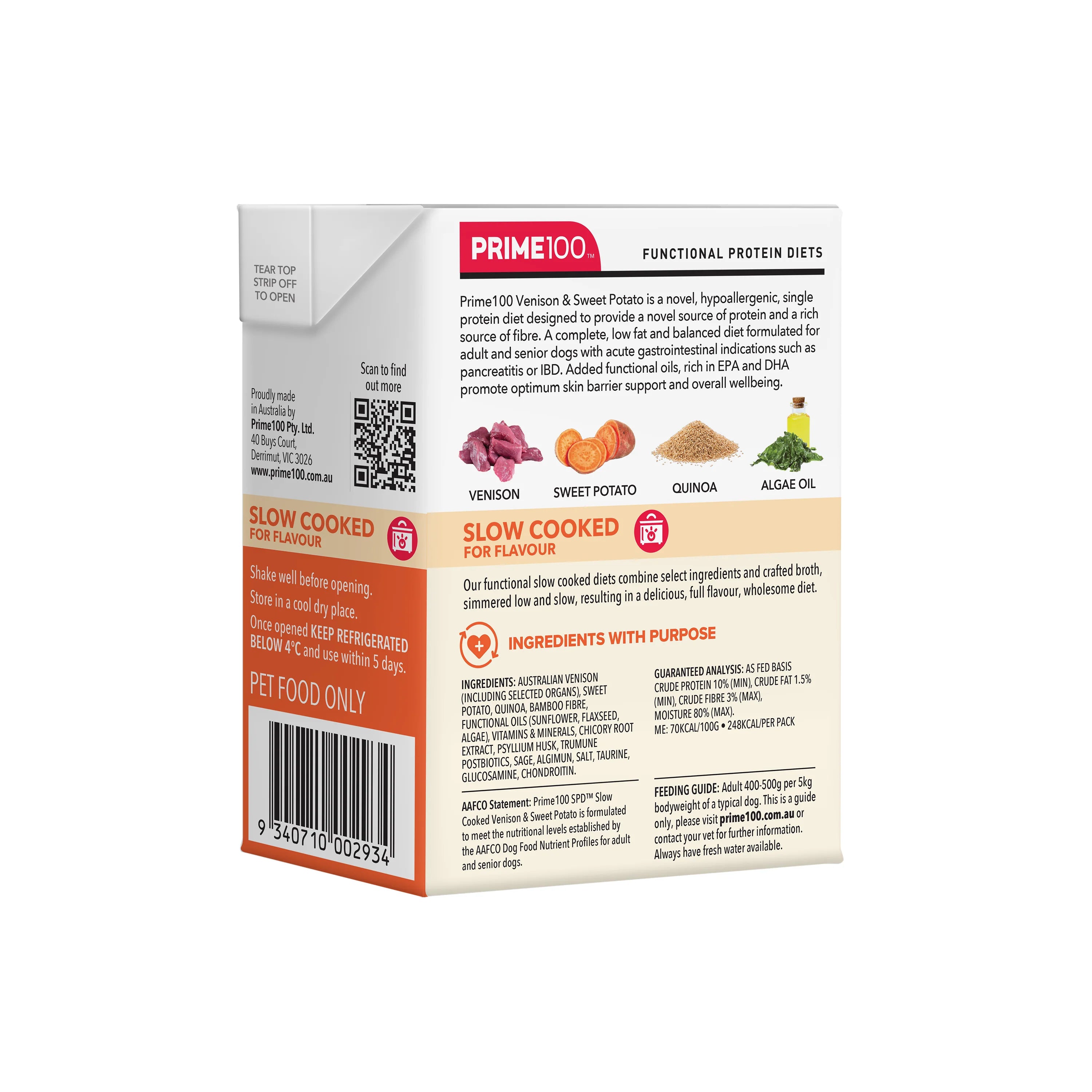 SPD Slow Cooked Venison & Sweet Potato