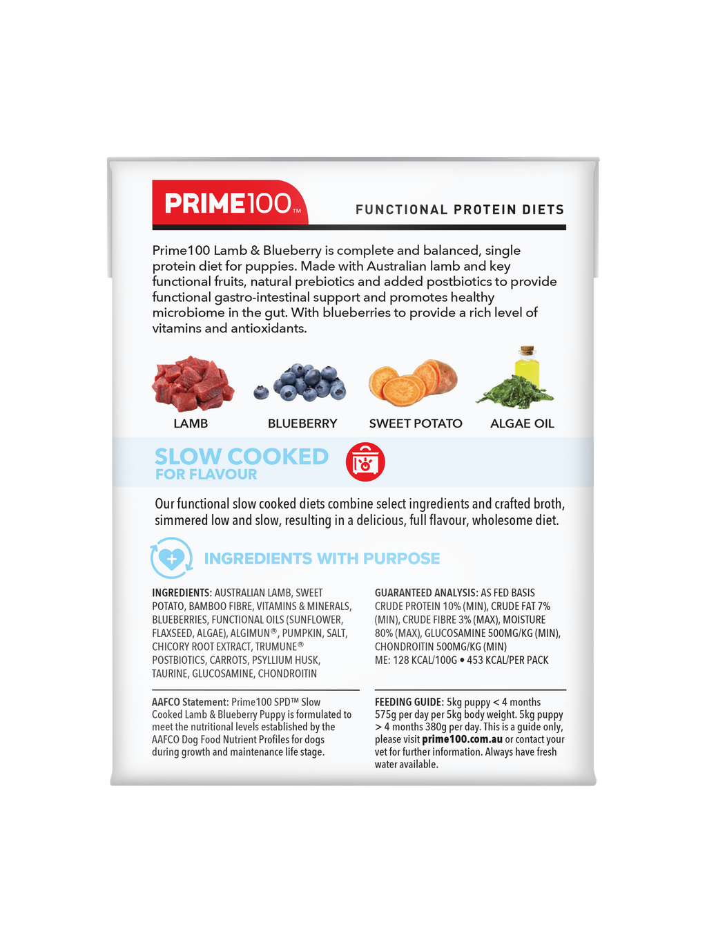 Prime100 SPD Slow Cooked – Lamb & Blueberry – Puppy 4