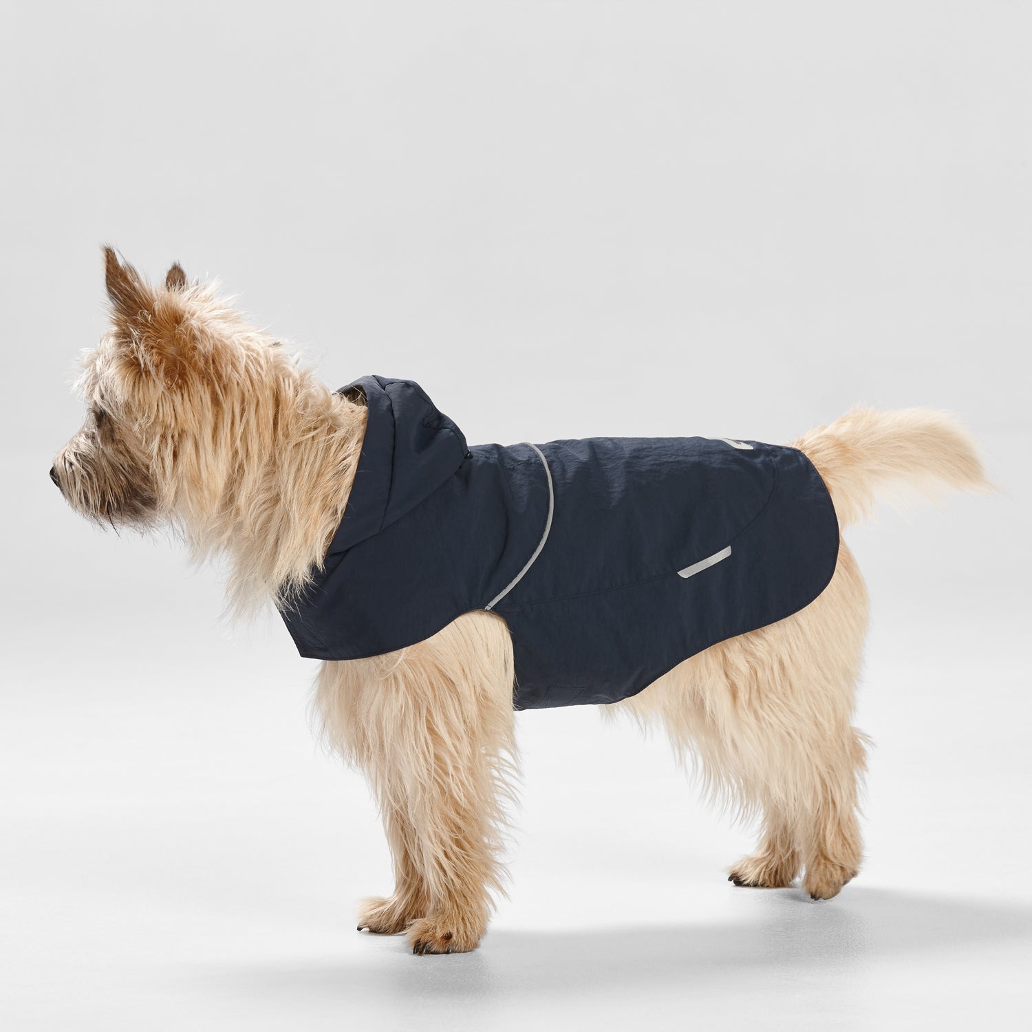 Rip-Stop Hooded Raincoat – Navy