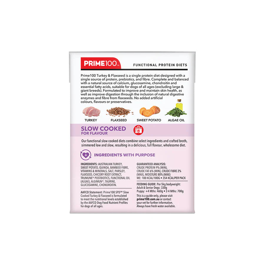 SPD Slow – Cooked Turkey & Flaxseed