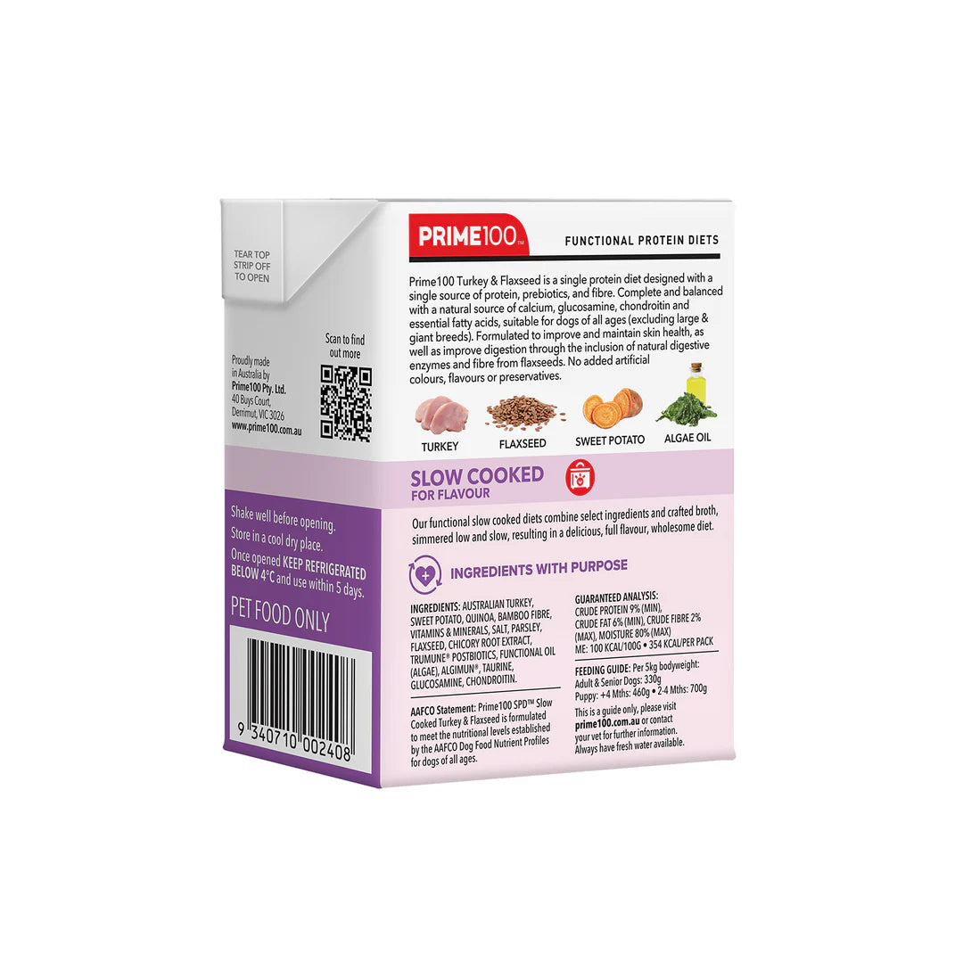 SPD Slow – Cooked Turkey & Flaxseed