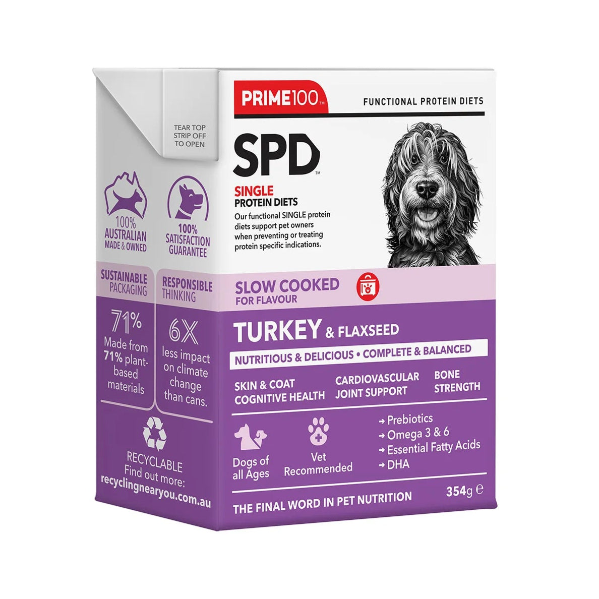 SPD Slow – Cooked Turkey & Flaxseed