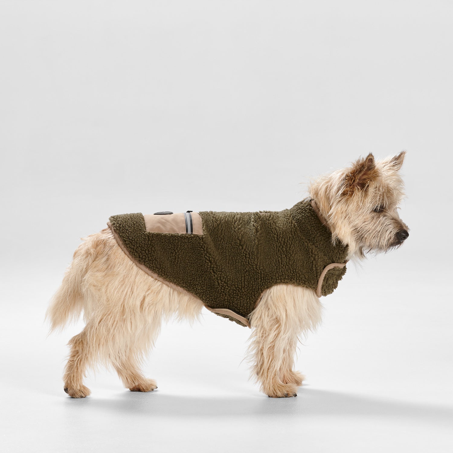 Teddy Pocket Coat – Khaki/Fawn