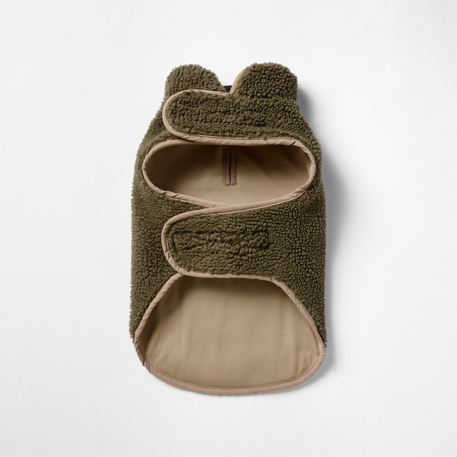 Teddy Pocket Coat – Khaki/Fawn