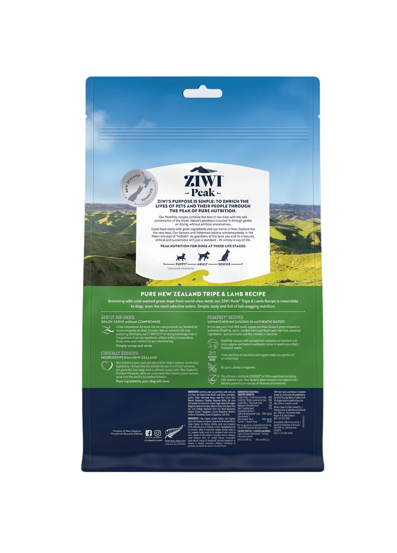 ZIWI Air Dried Tripe & Lamb Recipe Dry Dog Food 2