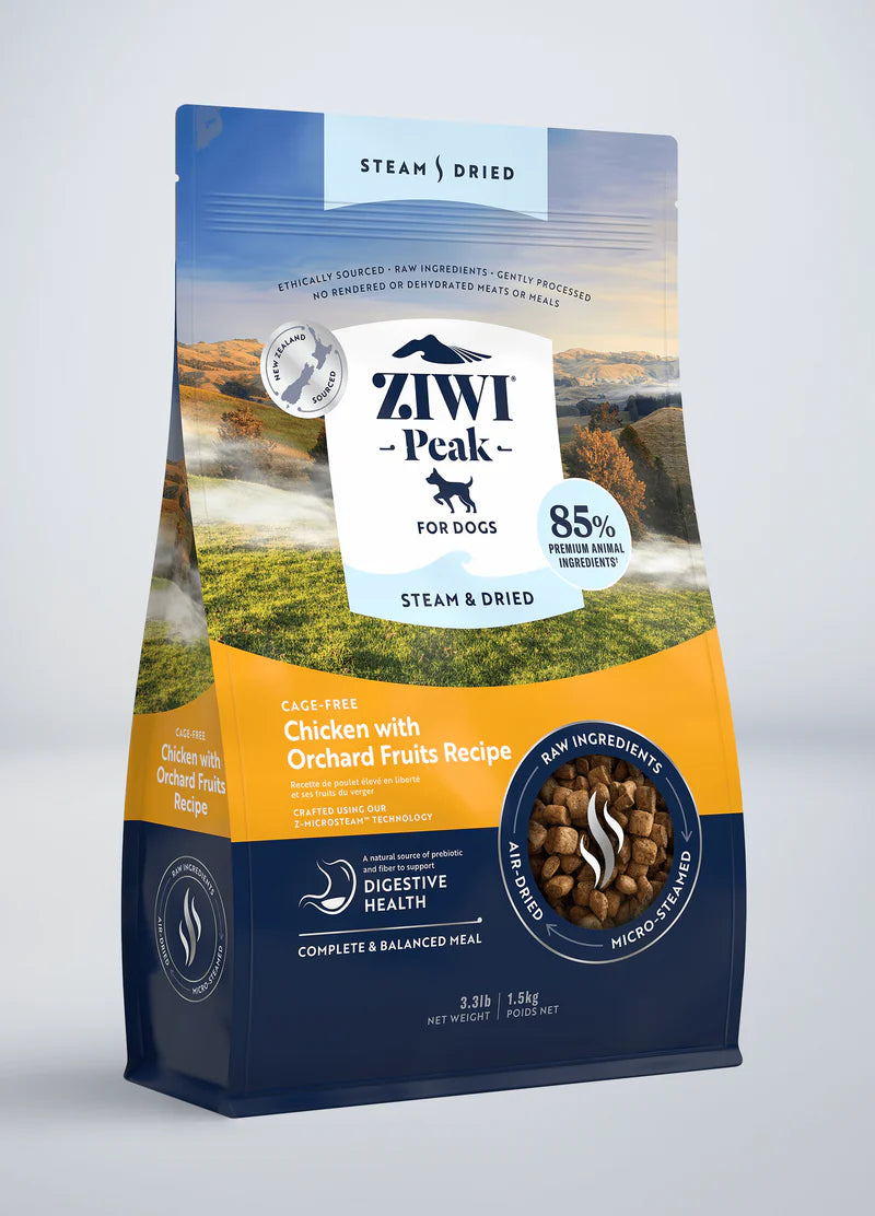 ZIWI Steam And Dried Cage Free Chicken With Orchard Fruits Recipe Dry Dog Food 4