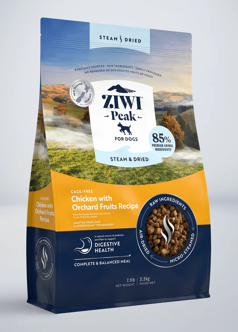 ZIWI Steam And Dried Cage Free Chicken With Orchard Fruits Recipe Dry Dog Food 5