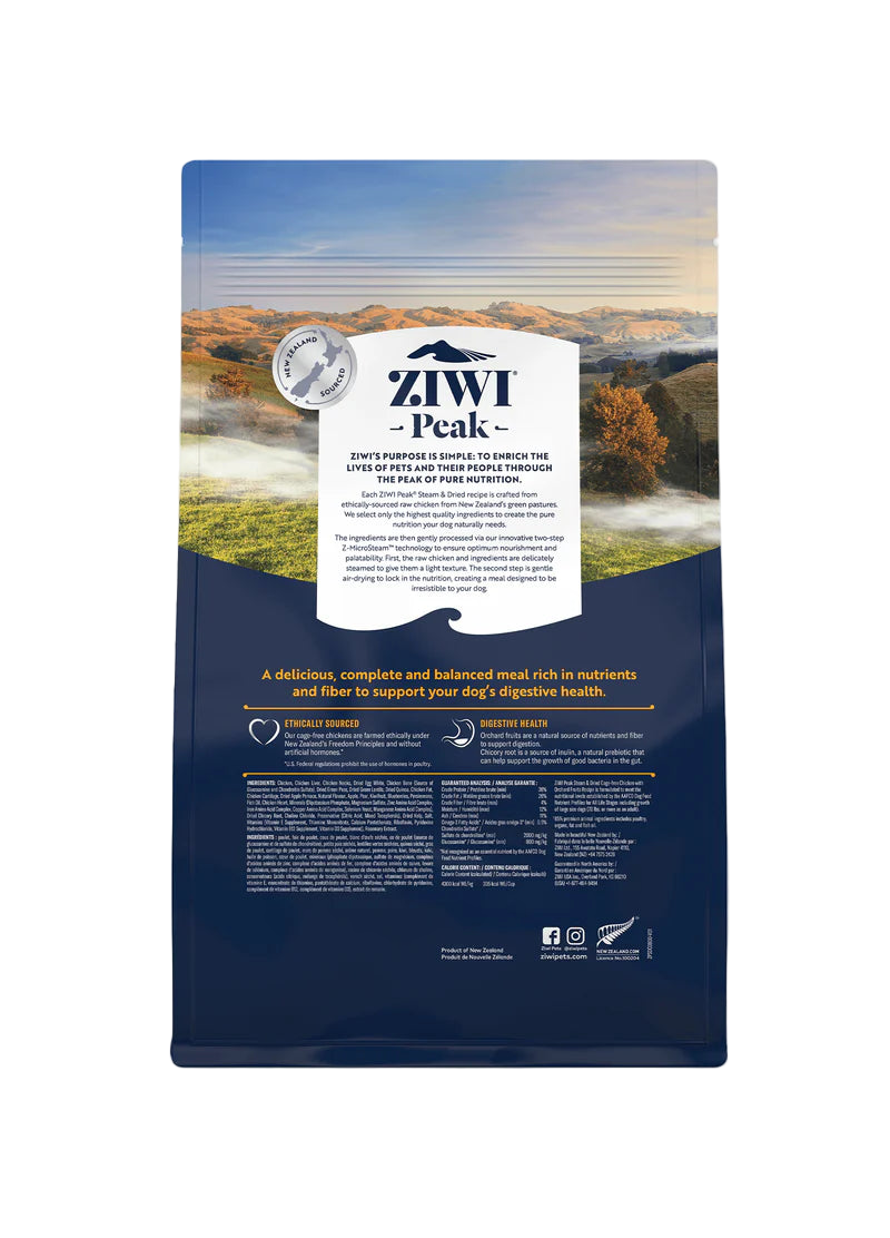 ZIWI Steam And Dried Cage Free Chicken With Orchard Fruits Recipe Dry Dog Food 2