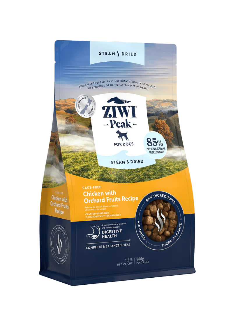 ZIWI Steam And Dried Cage Free Chicken With Orchard Fruits Recipe Dry Dog Food